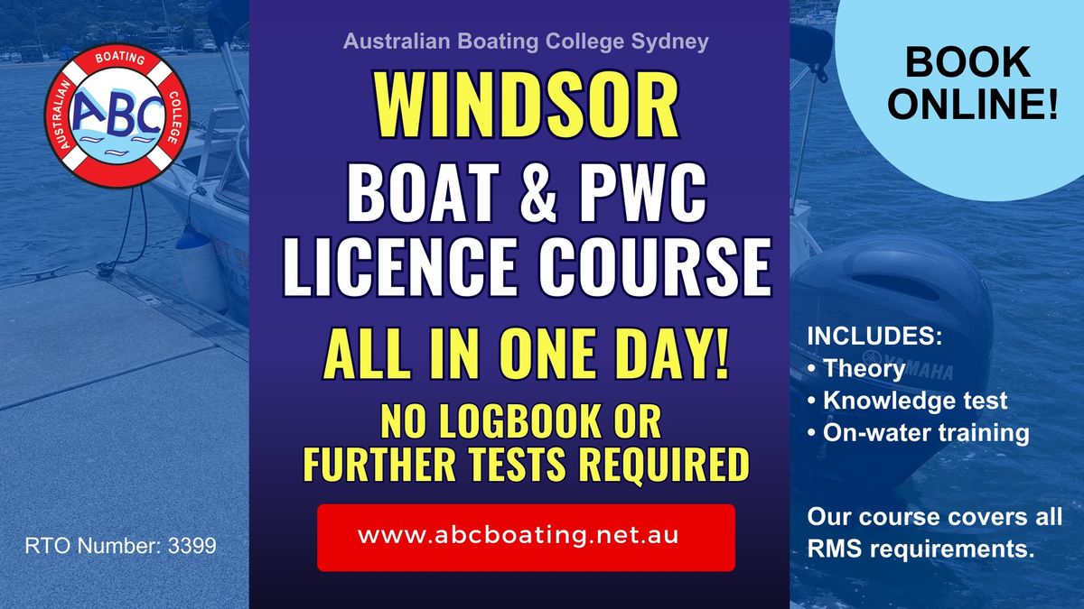 Windsor | NSW Boat & PWC\/Jet Ski Licence Course