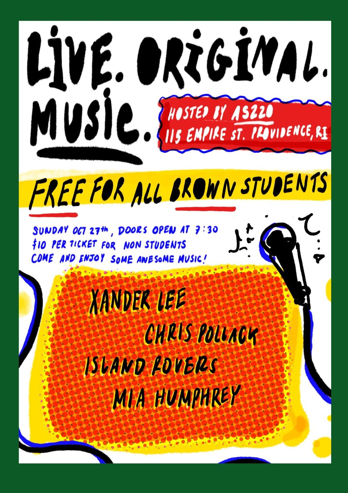 Xander Lee + Chris Pollack + Island Rovers + Mia Humphrey