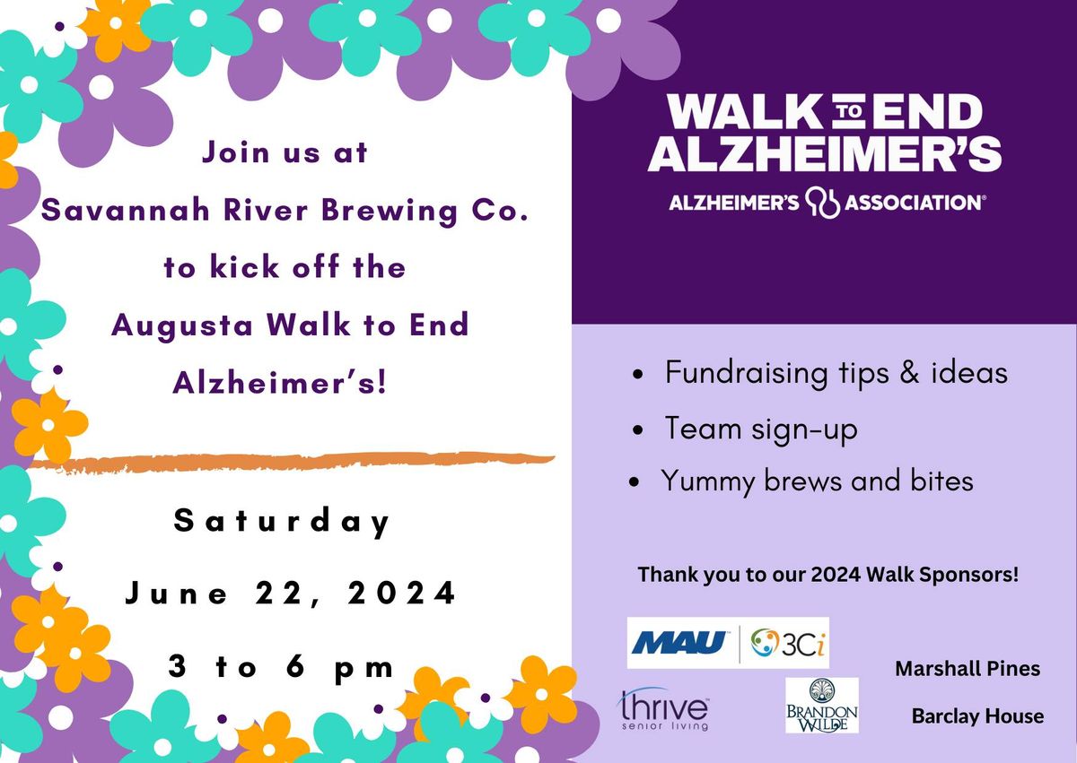 Walk to End Alzheimer's Kickoff Event