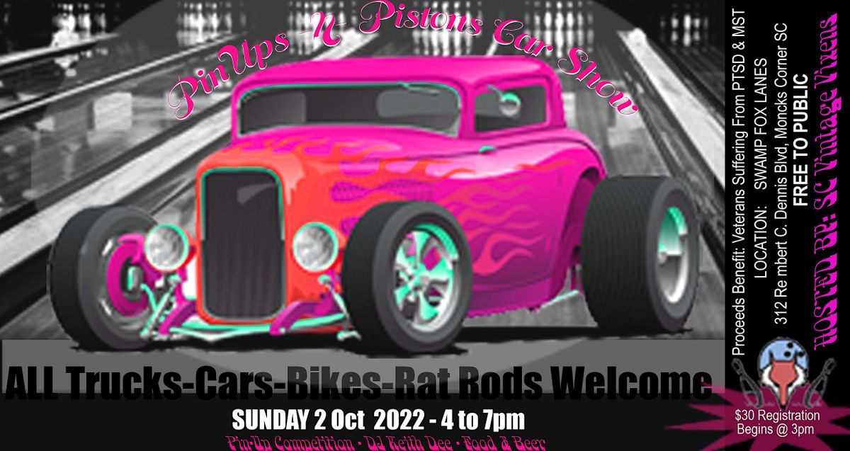 PinupsNPistons Car Show 2022, 312 Rembert C Dennis Blvd, Moncks