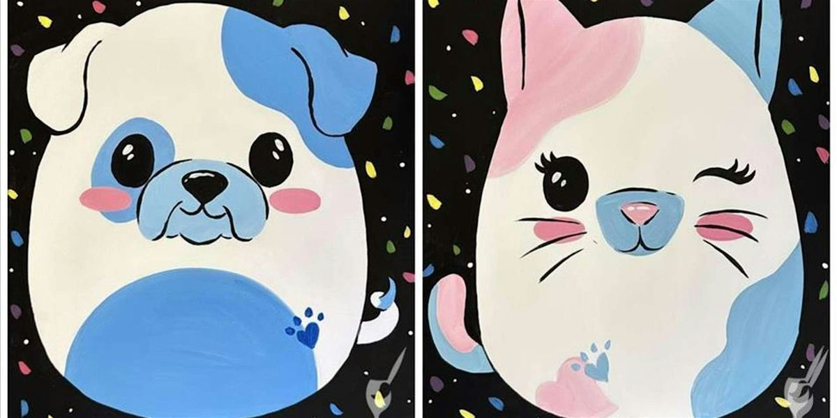 Adorable Cat and Dog - Paint and Sip by Classpop!\u2122