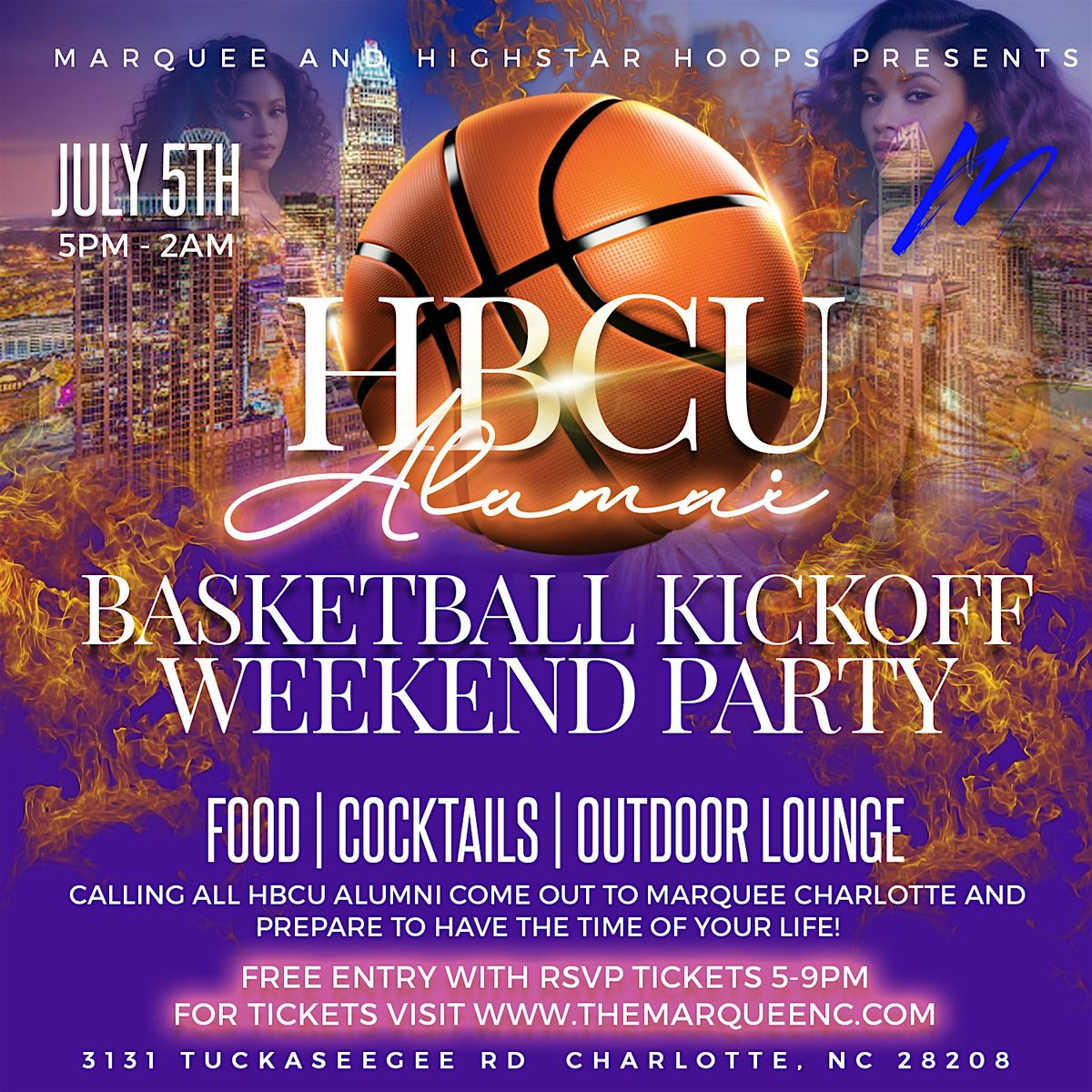 HBCU Alumni Basketball Tournament Kickoff Weekend Party - Marquee Charlotte