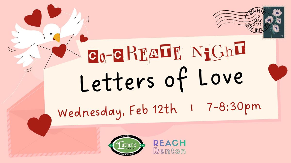 Community Co-Create Night: Letters of Love