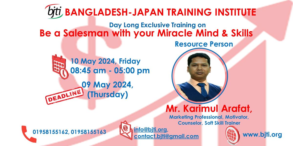 Be a Salesman with your Miracle Mind & Skills
