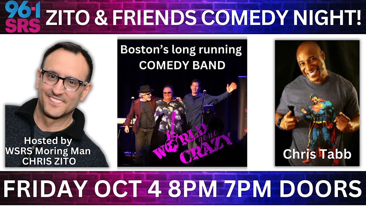 WSRS COMEDY NIGHT with ZITO & FRIENDS Live at OFF THE RAILS!