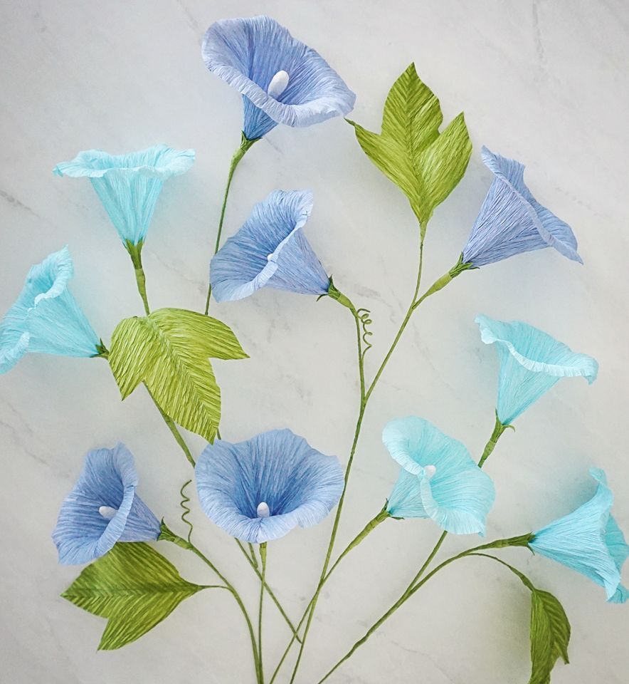 SOLD OUT Paper Morning Glories by Bess Paper Goods