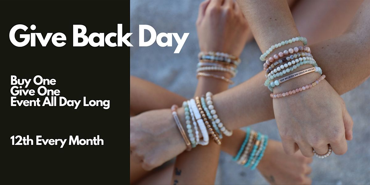 GIVE BACK DAY! Buy 1 Give 1 Event at Inspiration Co on Las Olas Blvd