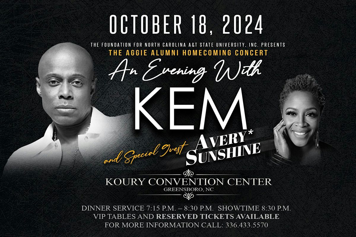 N.C. A&T Aggie Alumni Homecoming Concert Featuring Kem and Avery*Sunshine