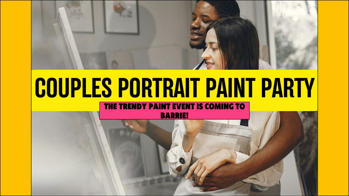 Couples portrait paint party