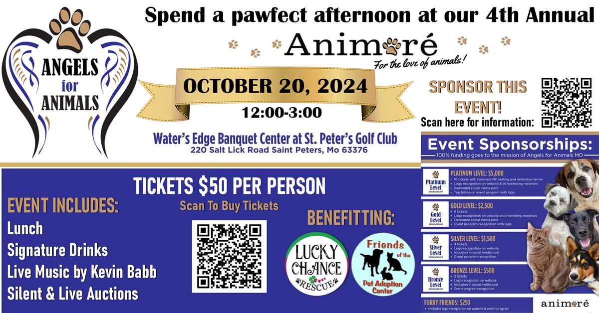 Animore Charity Luncheon Benefitting Lucky Chance Rescue & Friends of The Pet Adoption Center