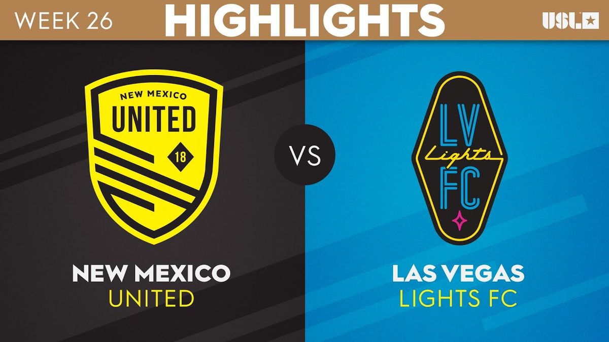 New Mexico United vs. Las Vegas Lights FC