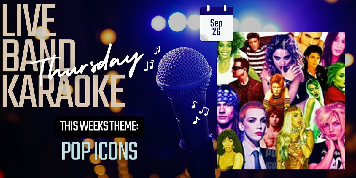 Pop Icons | Live Band Karaoke @ Third Rail