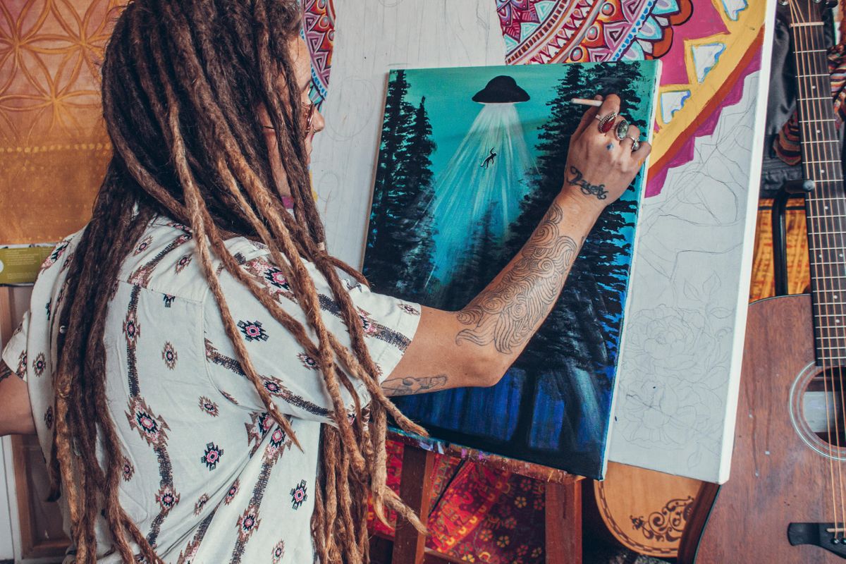 Paint Night, The Monarch, Ogden, 20 August 2021