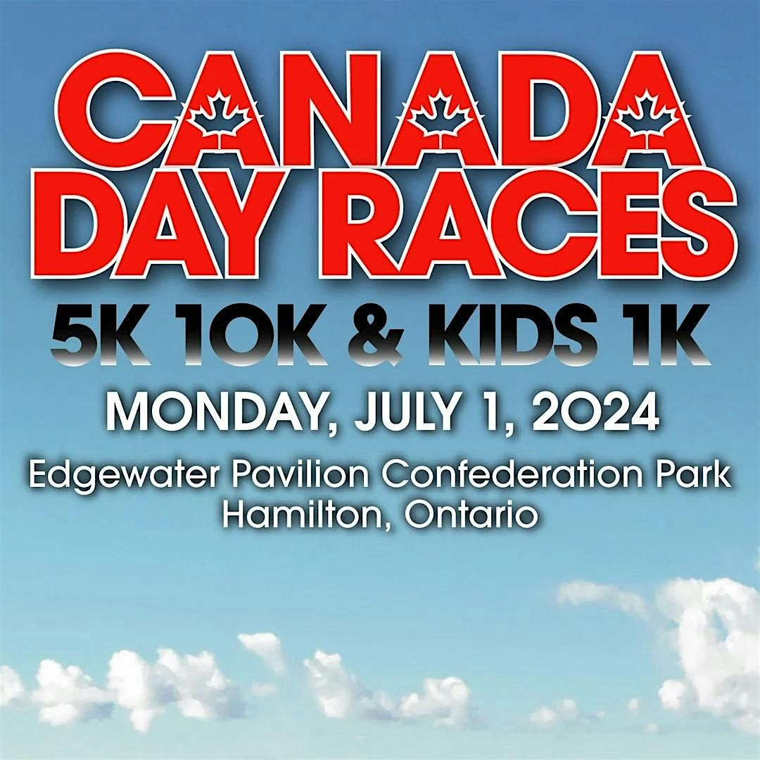 2024 Canada Day 5K\/10K  and Kids 1K  In Person and Virtual Races