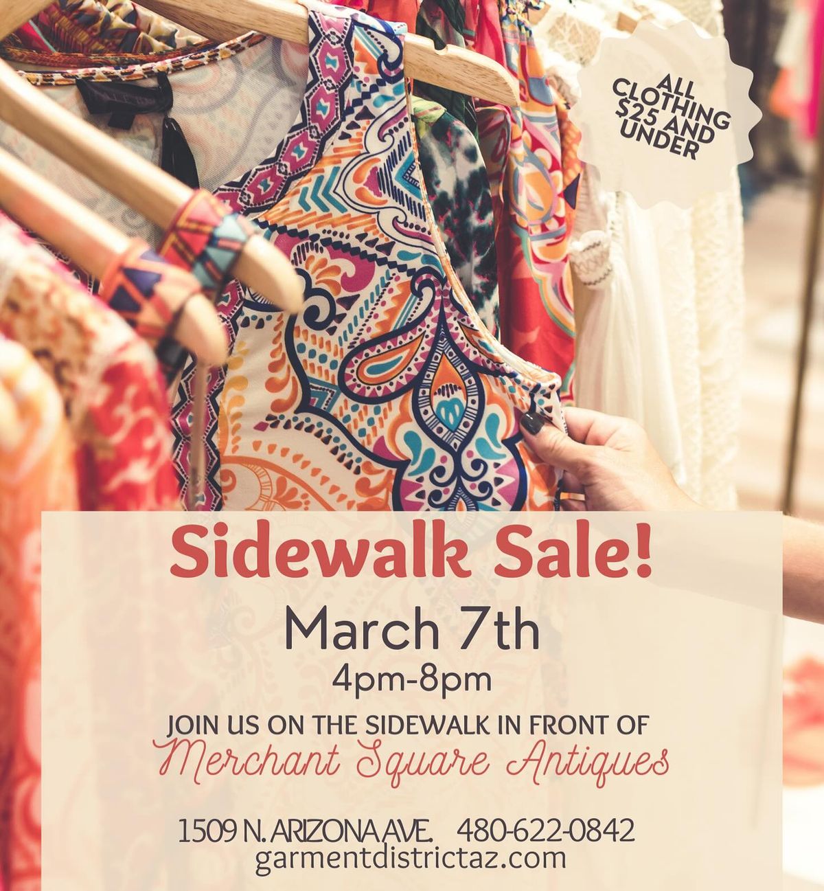 VINTAGE SIDEWALK SALE \u2013 MARCH 7!