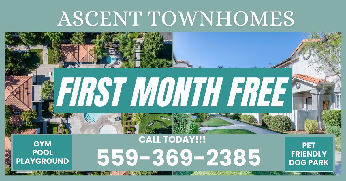 First Month Free Rent! 559-369-2385