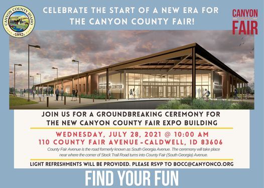 Groundbreaking ceremony for new Canyon County Fair Expo Building