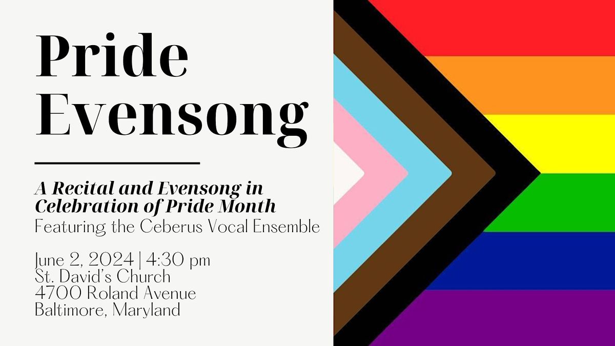 Recital & Evensong for the Commemoration of Pride Month