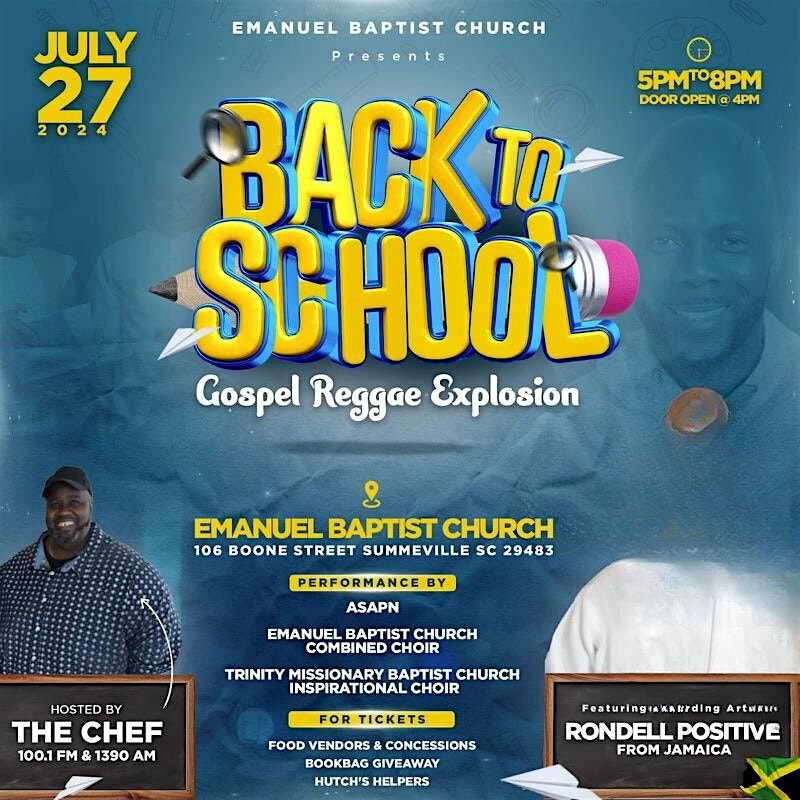 Back 2 School Gospel Reggae Explosion