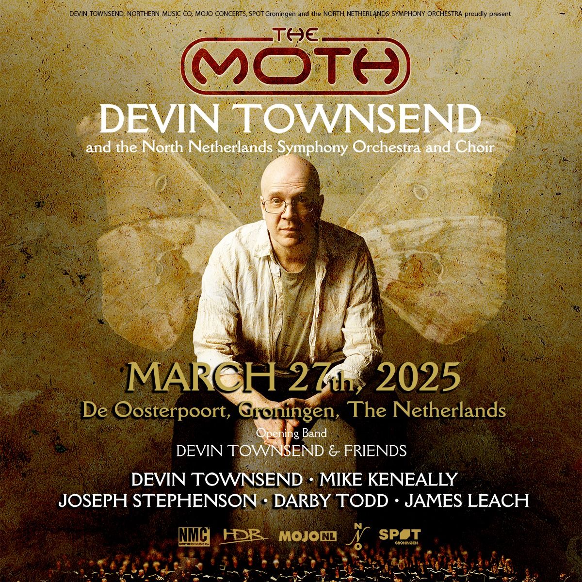 The Moth: World-Exclusive and One-Time Show by Devin Townsend & North Netherlands Symphony Orchestra