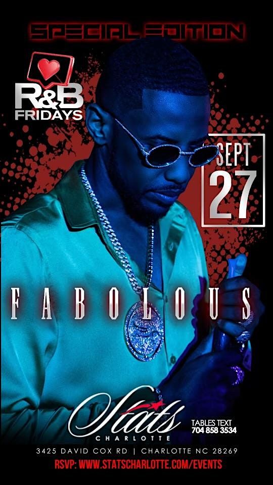 R&B Fridays | FABOLOUS | Sept 27 @ STATS Charlotte