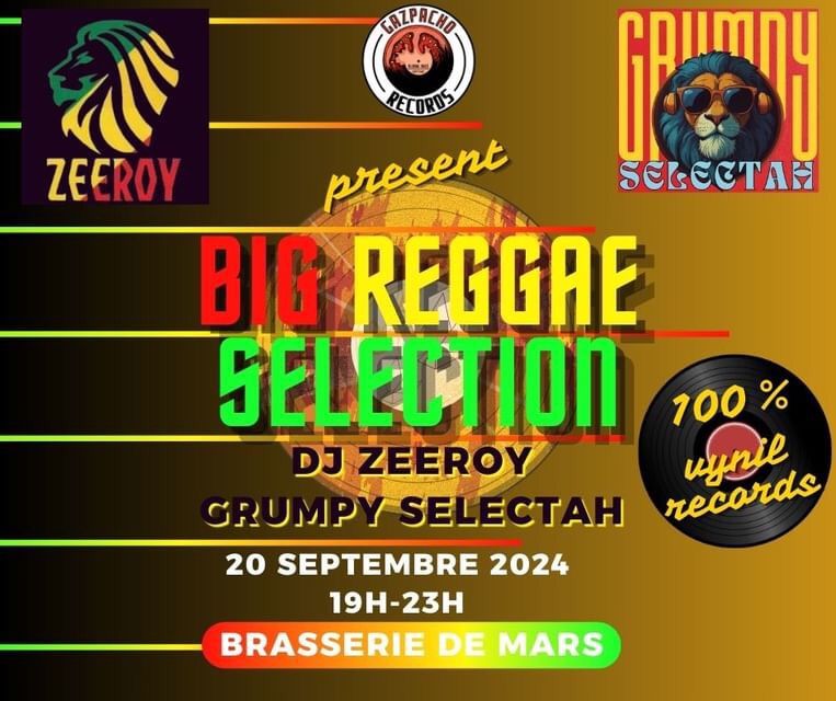 BIG Reggae Selection \/ DJ Zeeroy & Grumpy Selectah \/ 100% vinyles au bon go\u00fbt de la Jama\u00efque