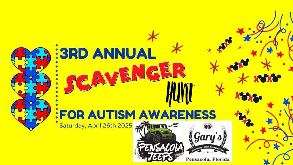 3rd Annual Scavenger Hunt for Autism Awareness