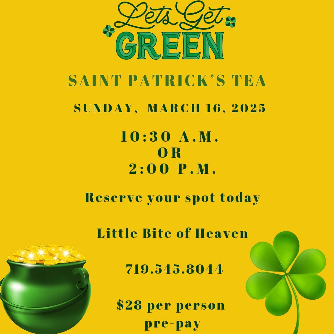 Let's Get Green St. Patrick's Day Tea