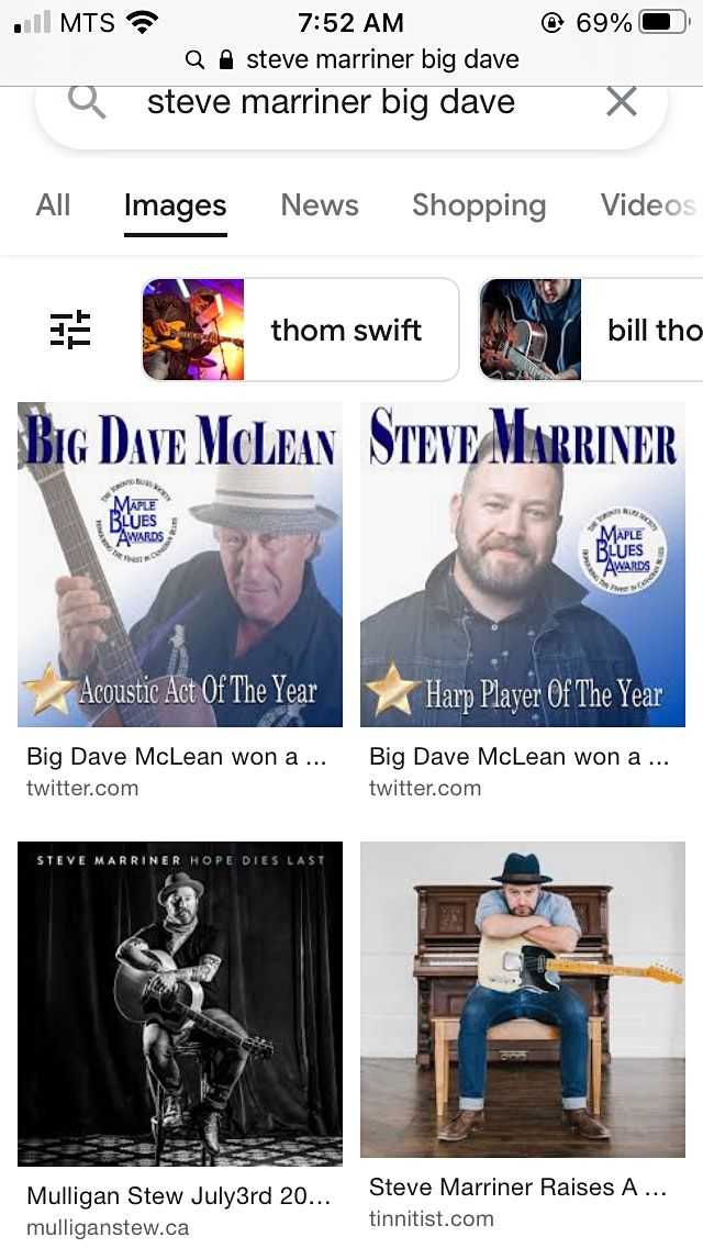 Big Dave McLean and the Muddy-Tones featuring Steve Marriner