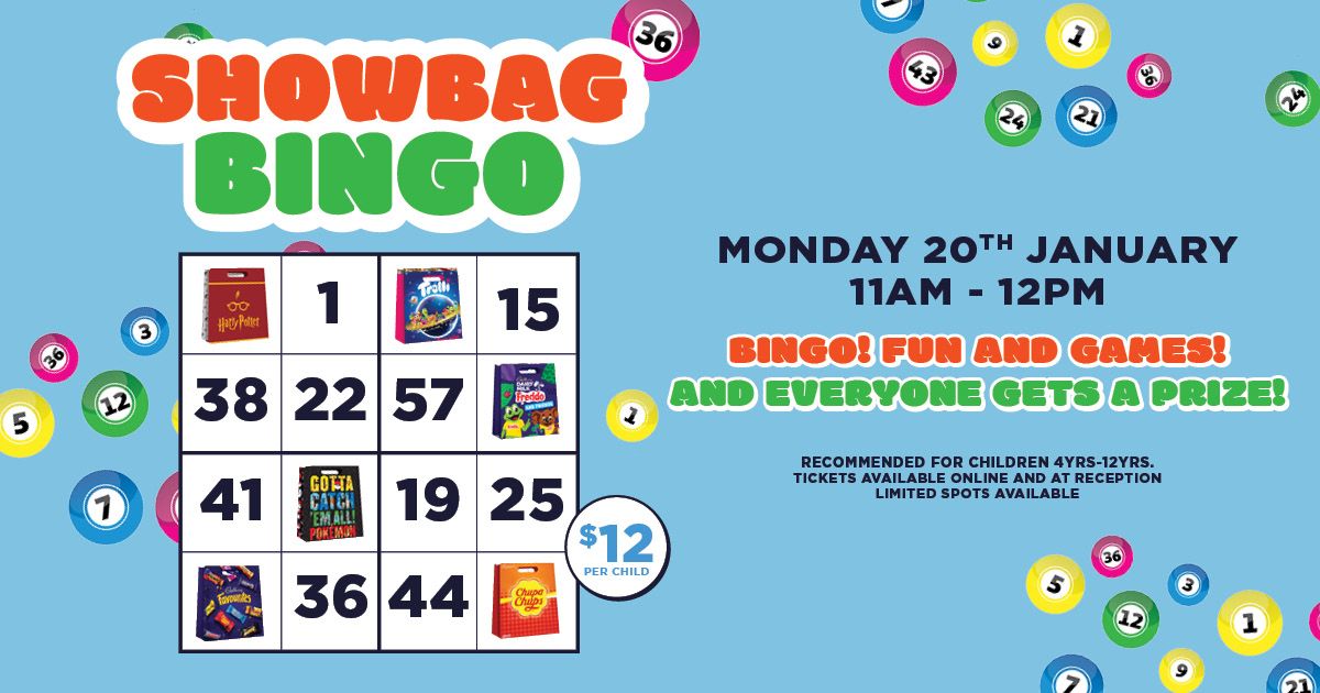 Showbag Bingo! School Holiday Fun at The Frat!