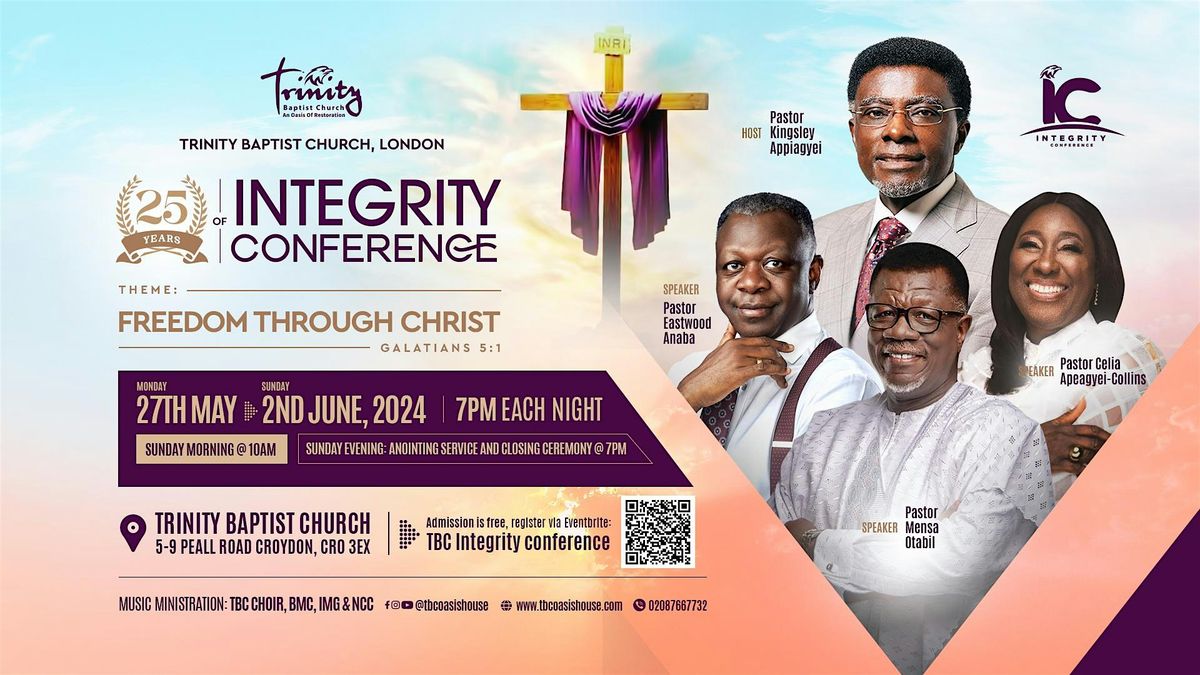 TBC Integrity conference 2024 (From Monday 27th May)