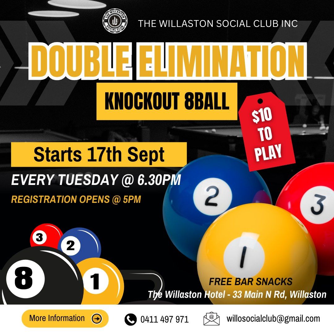 Tuesday night 8ball knockout comp