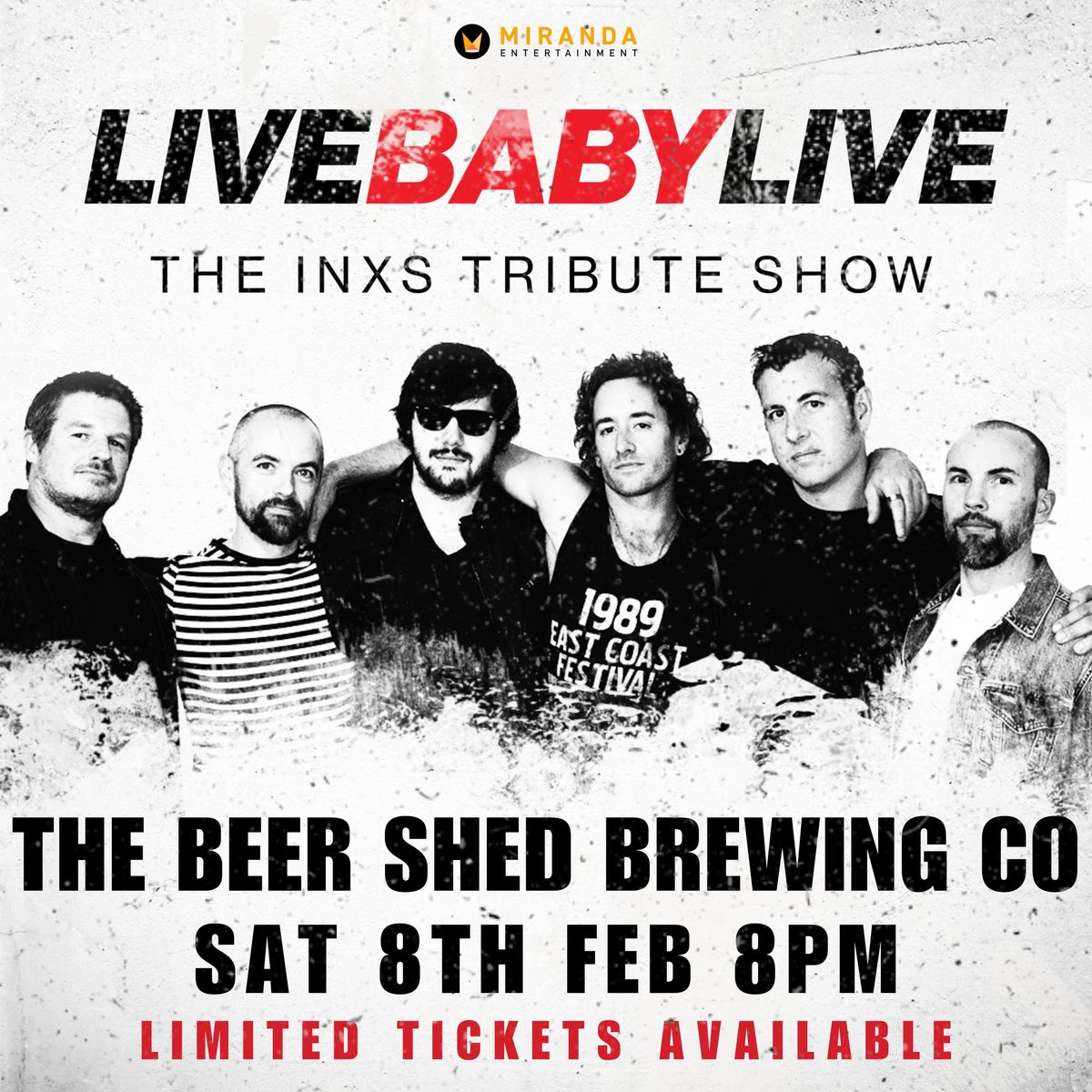 THE BEER SHED CAMPBELLTOWN | LIVE BABY LIVE THE INXS TRIBUTE SHOW