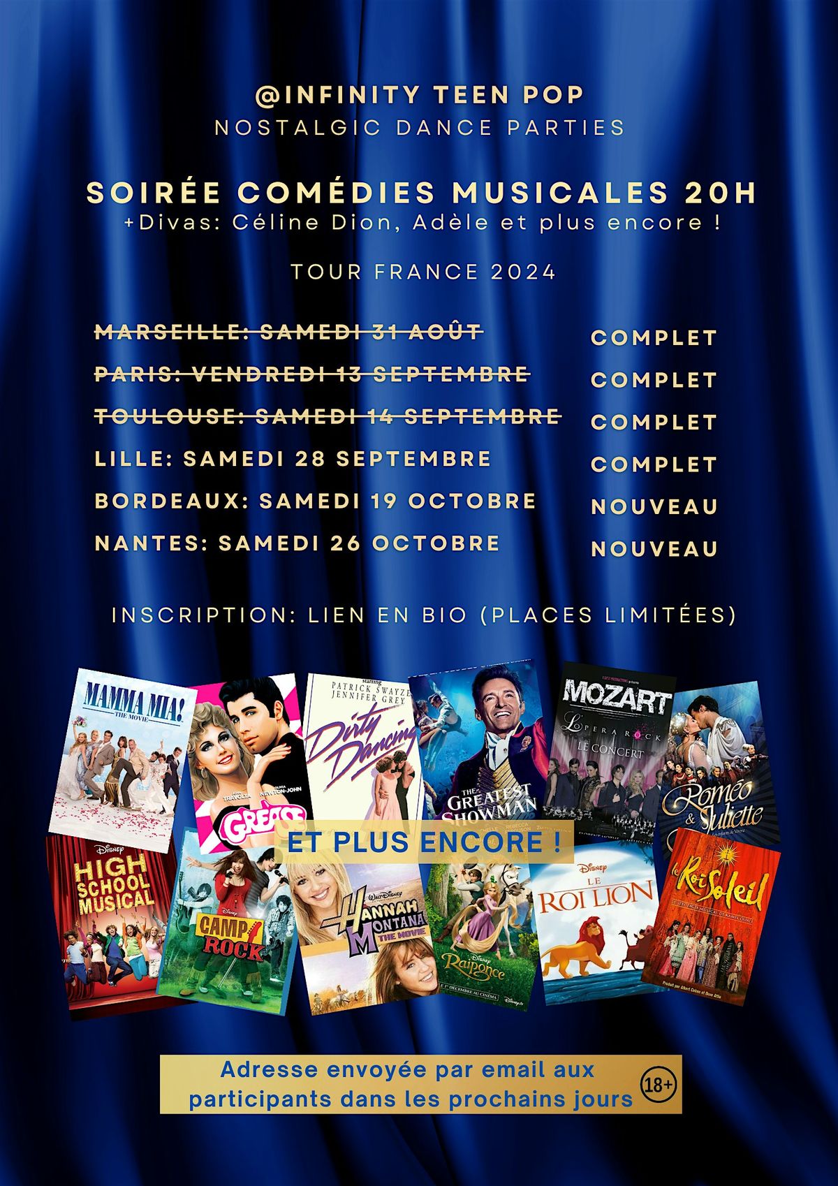 Soir\u00e9e Com\u00e9dies Musicales +Divas (Nantes)