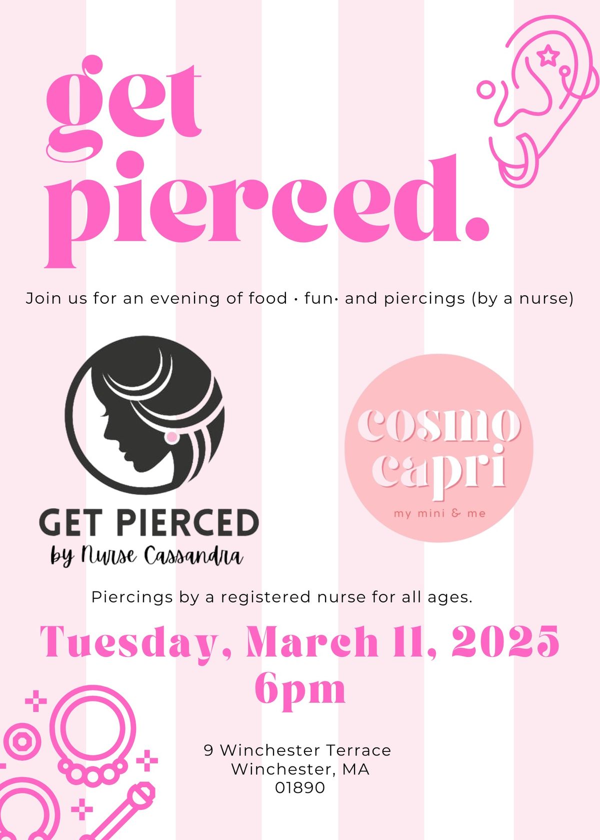 Get Pierced Safely with Cassandra Hunter!