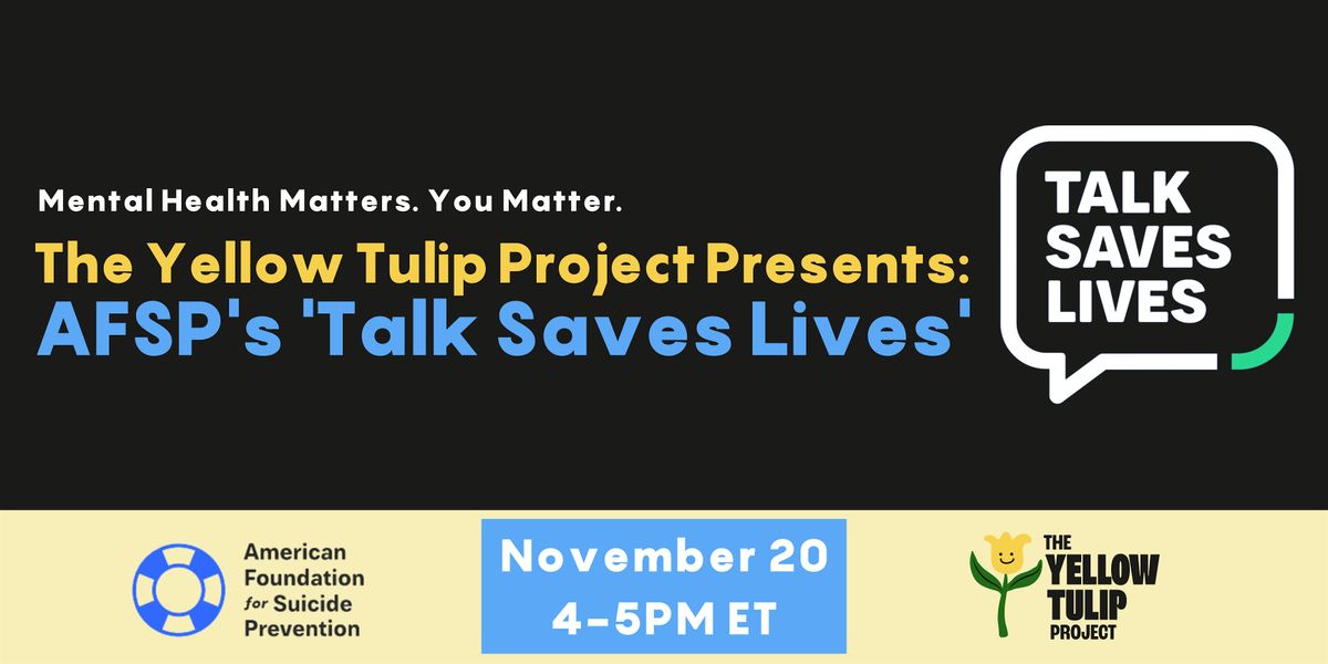 AFSP's 'Talk Saves Lives: An Introduction to Suicide Prevention