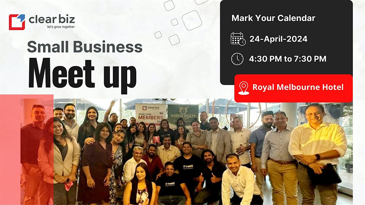 ClearBiz - Small Business Networking Meetup\u200b April 2024