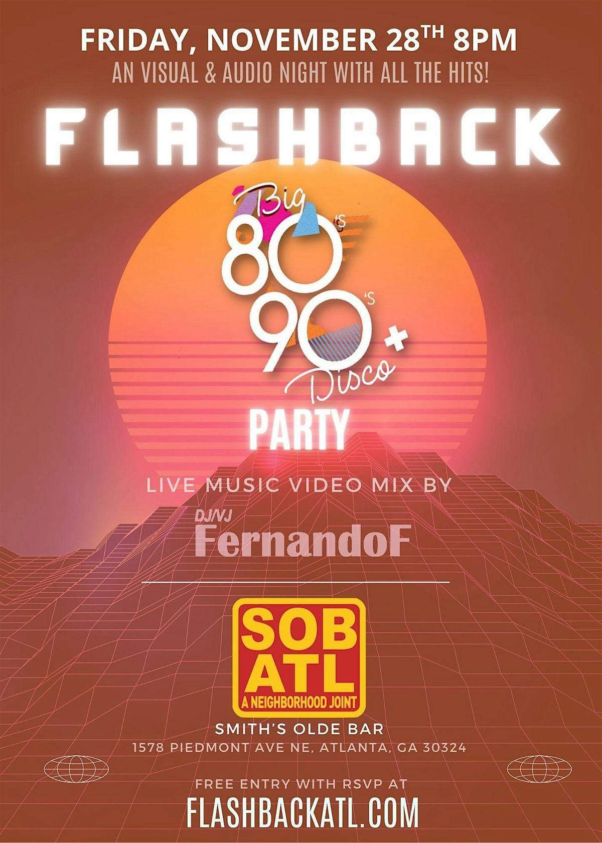 FLASHBACK! 80s 90s + Disco VIDEO Party