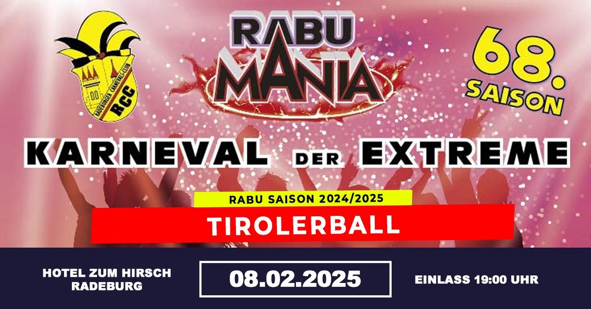 Tirolerball | Radeburger Carnevals-Club \u2219 08.02.25