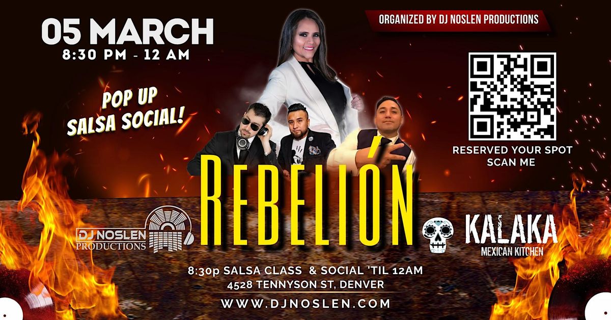 Rebelion Salsa Social Tuesday March 5th
