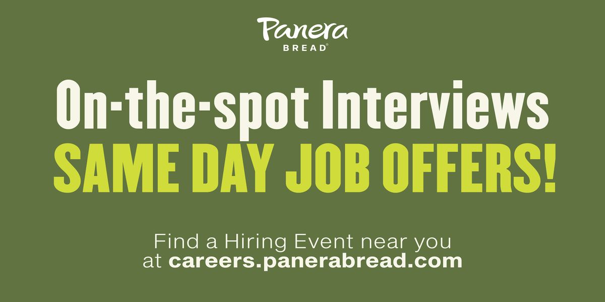 Panera Bread Cary (Parkside Main St.)- Open Interviews