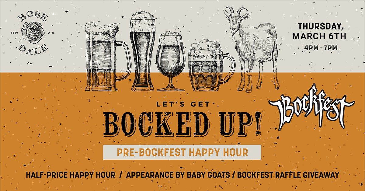 Pre-Bockfest Happy Hour