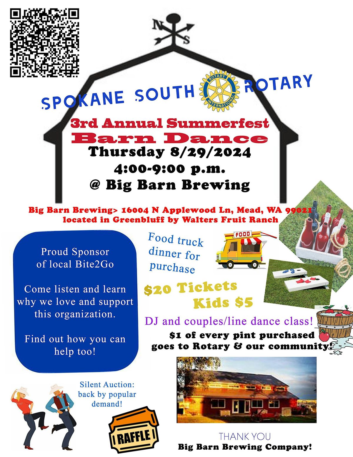 Spokane South Rotary Annual Barn Dance 2024