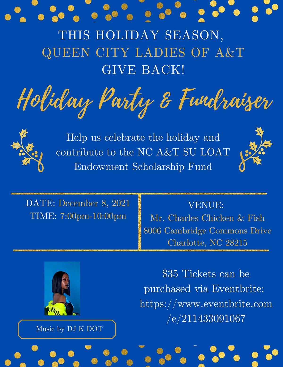 Queen City Ladies of A&T Holiday Party & Fundraiser