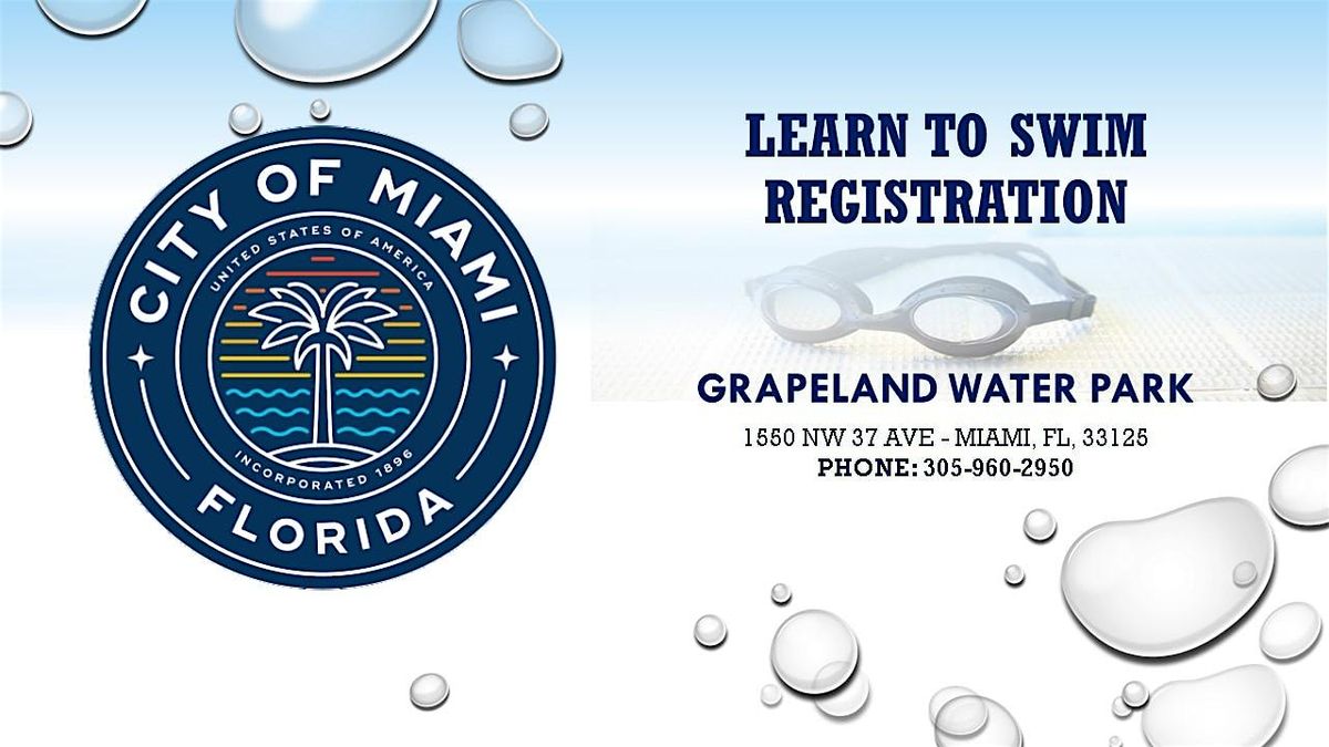 Grapeland Water Park Level 1 Swim Class Monday\/Wednesday (6:00 pm-6:45 pm)