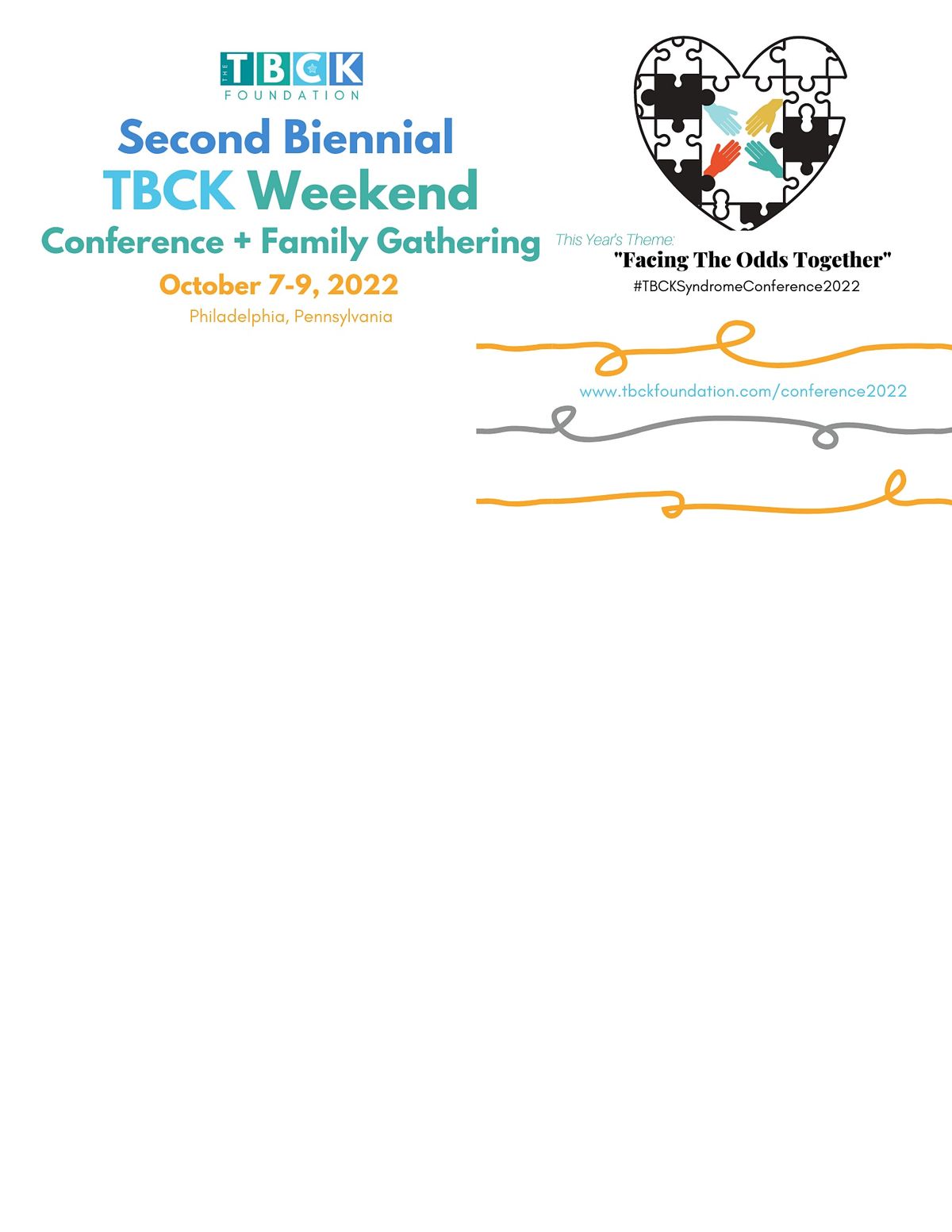 TBCK Weekend: Conference + Family Gathering