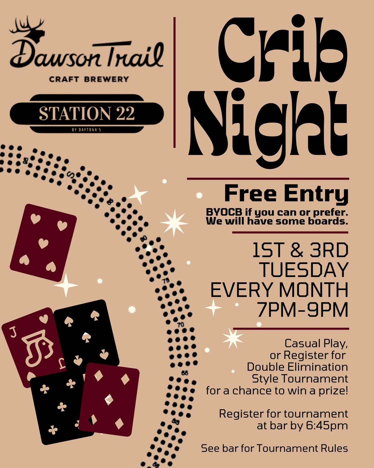 CRIB NIGHT @ Dawson Trail & Station 22