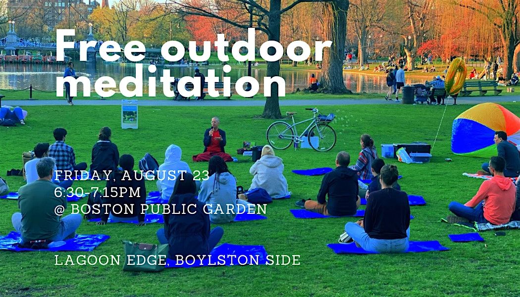 Free Outdoor Meditation at Boston Public Garden