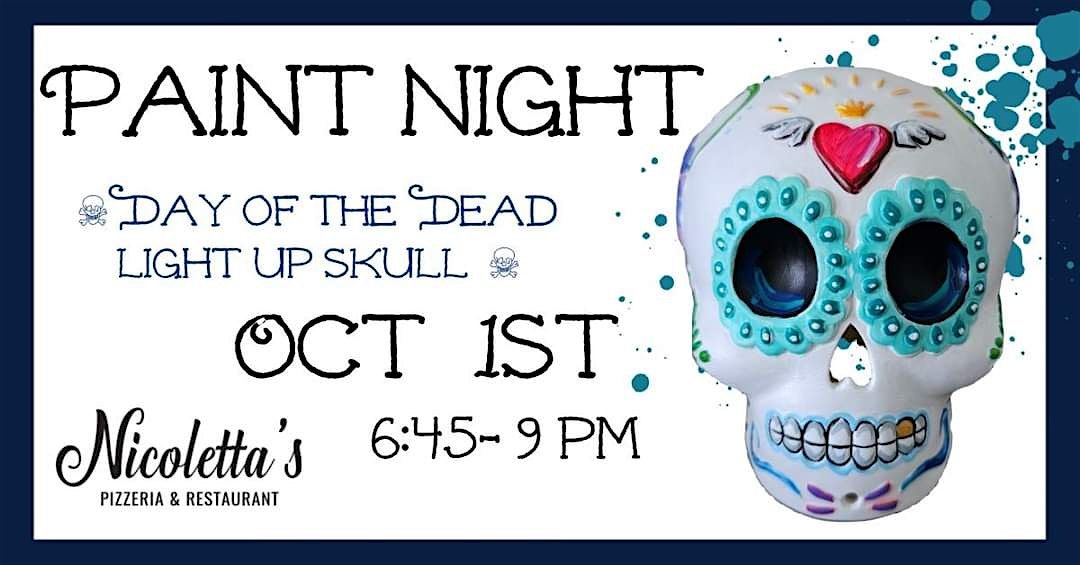 Light Up Sugar Skull Paint Night