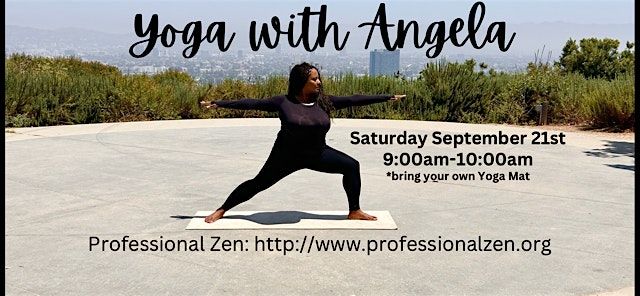 FREE Yoga with Angela September 21st 9am-10am